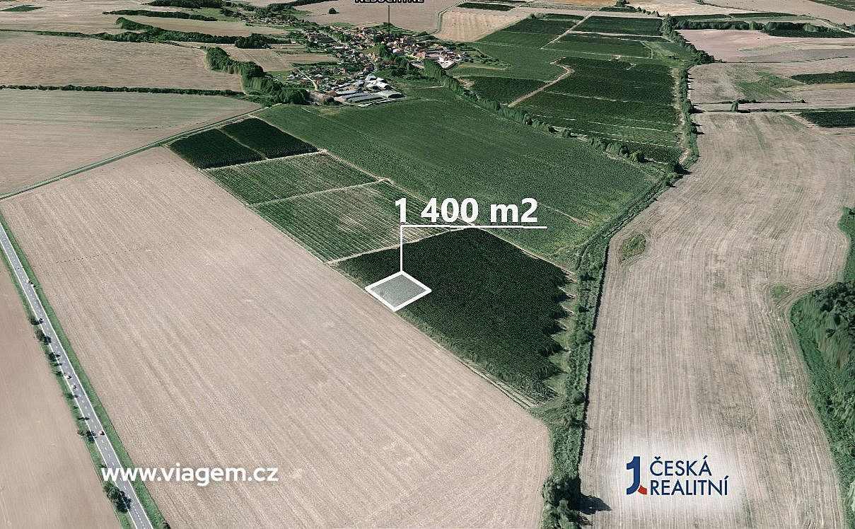 Prodej pole 700 m² – pohled 2