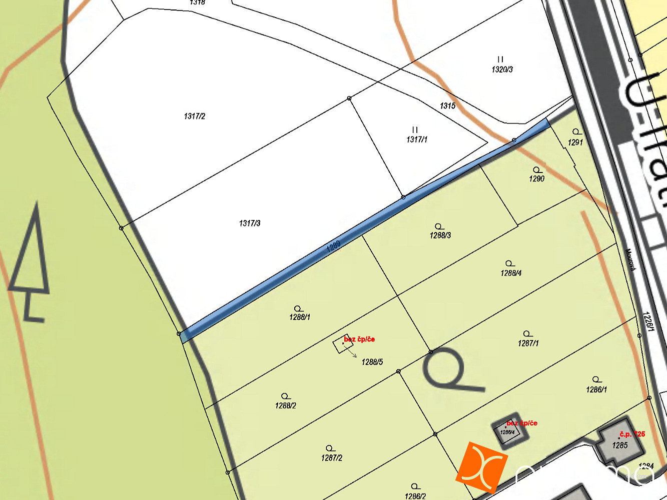 Prodej pozemku 101 m² – fotografie 3
