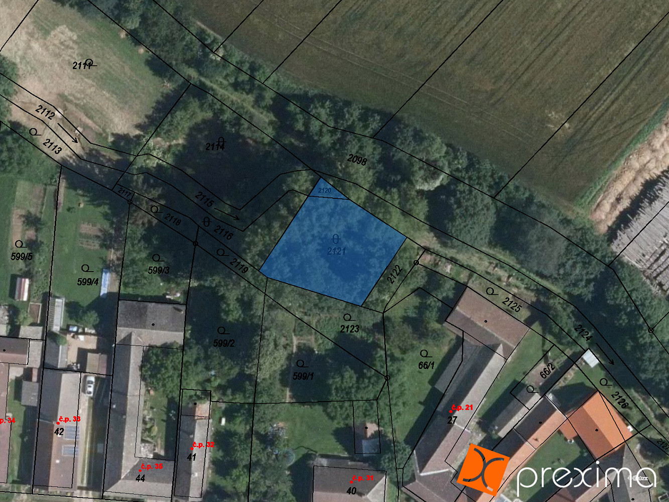 Prodej stavebního pozemku 123 m²