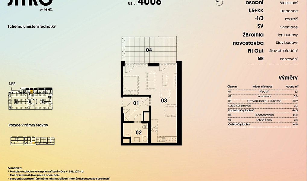 Prodej bytu 1+kk 42 m², Praha – náhled fotky 2