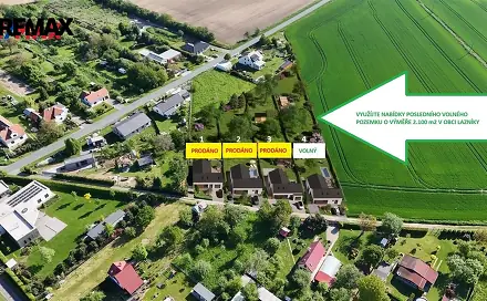 Prodej stavebního pozemku 2 100 m², Lazníky, okres Přerov