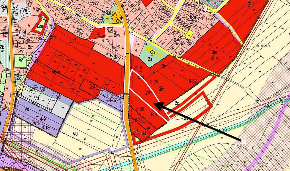 Prodej stavebního pozemku 4 468 m², Velká Bíteš – náhled fotky 3