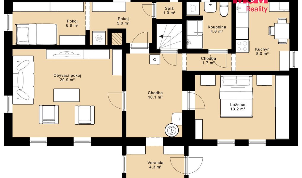 Prodej domu 63 m² s pozemkem 1 547 m², Nová Bystřice – náhled fotky 17