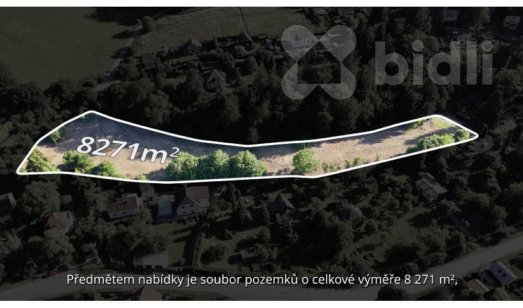 Prodej stavebního pozemku 8 271 m², Hradištko – náhled fotky 3