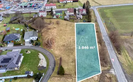 Prodej stavebního pozemku 1 846 m², Luční, Brušperk, okres Frýdek-Místek
