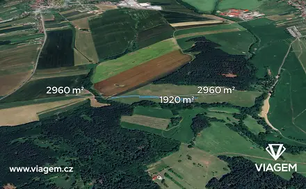 Prodej pole 813 m², Újezd, okres Zlín