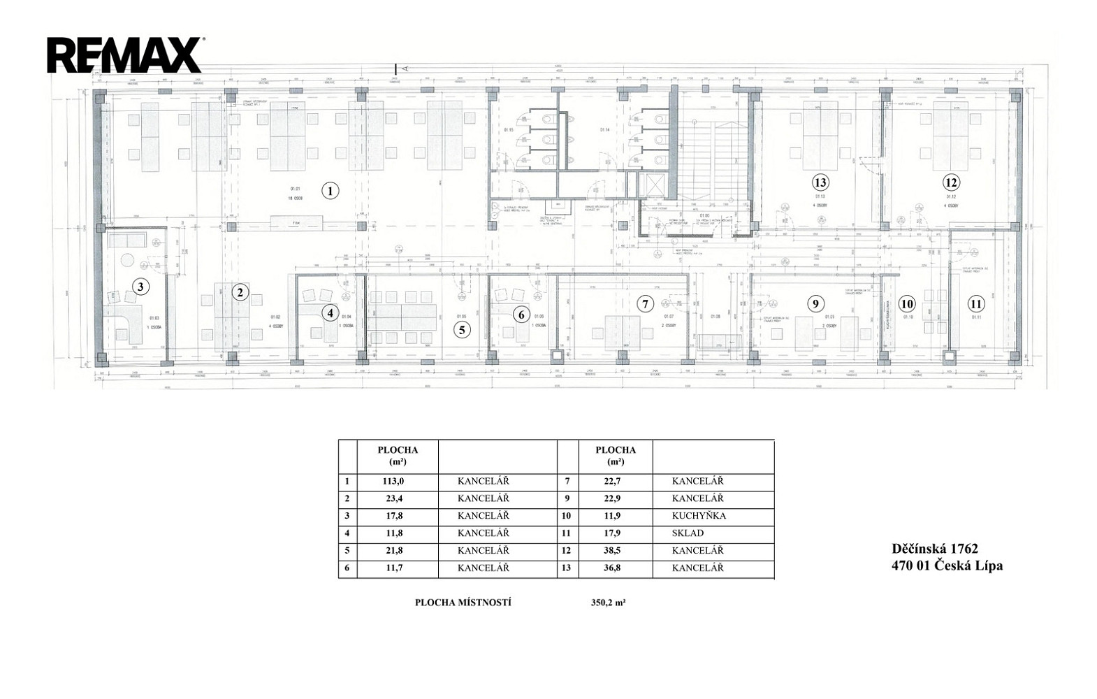 Pronájem kanceláře 350 m² — photo 4