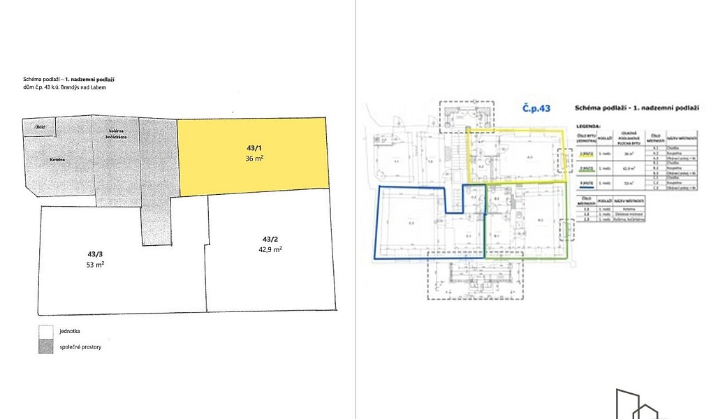 Pronájem bytu 1+kk 36 m², Brandýs nad Labem-Stará Boleslav – náhled fotky 6