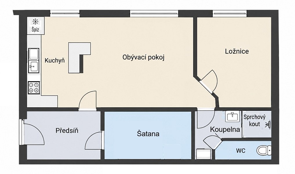 Pronájem bytu 2+kk 58 m², Frýdek-Místek – náhled fotky 15