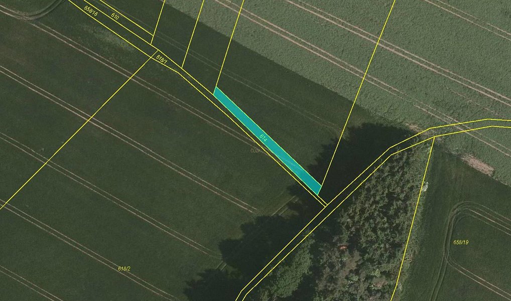 Prodej pole 1 340 m², Miličín – náhled fotky 2