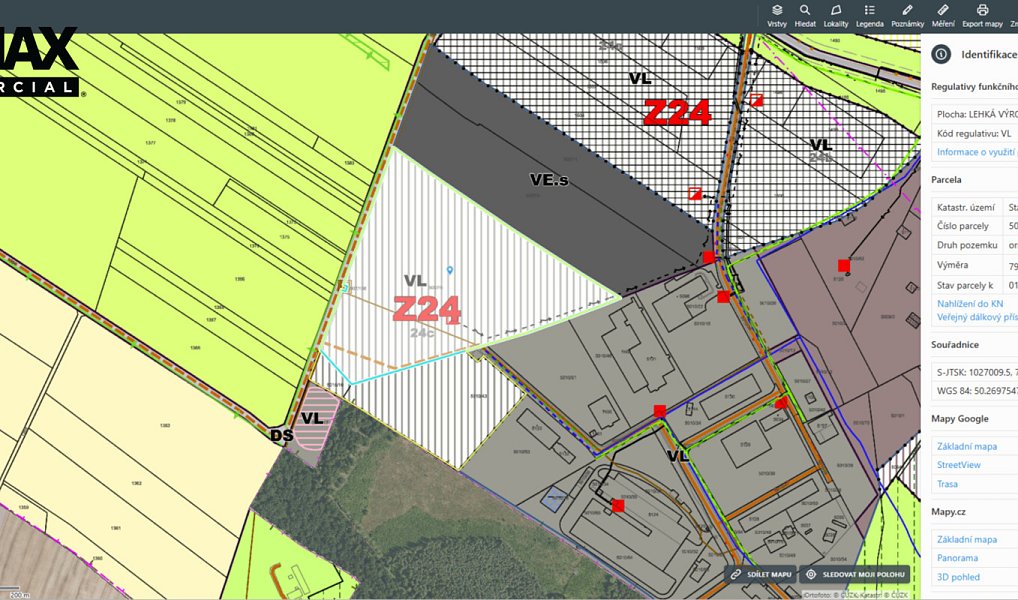 Prodej komerčního pozemku 16 025 m², Benátky nad Jizerou – náhled fotky 3