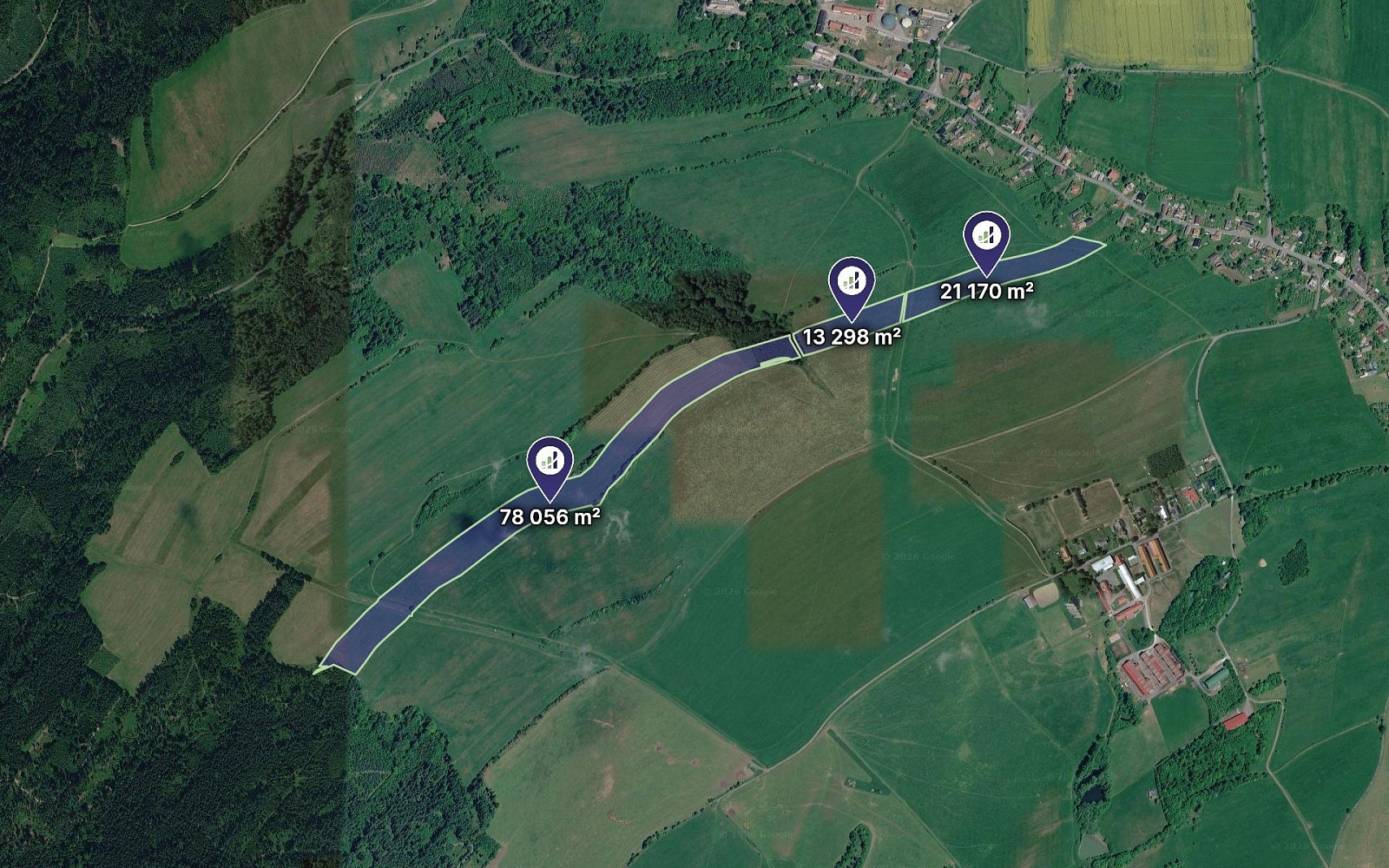Prodej pole 133 275 m² rezervováno