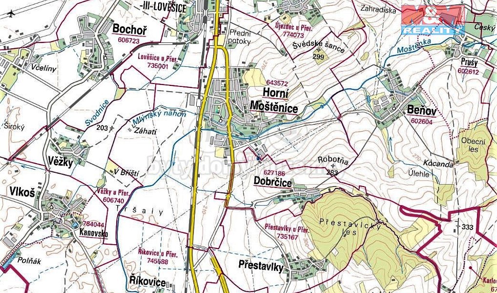 Prodej stavebního pozemku 418 m², Horní Moštěnice – náhled fotky 5