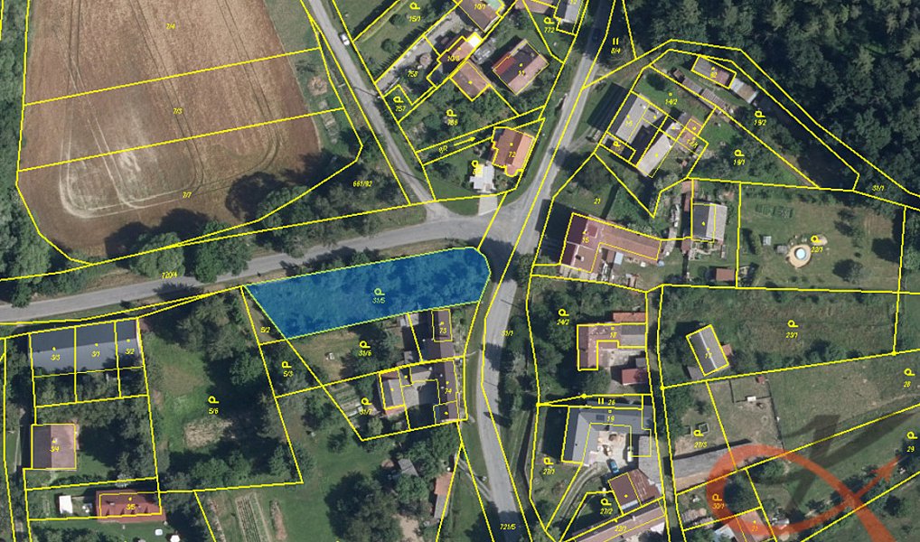 Prodej stavebního pozemku 1 020 m², Laškov – náhled fotky 2