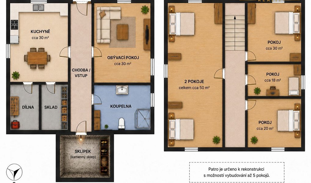 Prodej chaty/chalupy 190 m² s pozemkem 926 m², Abertamy – náhled fotky 9