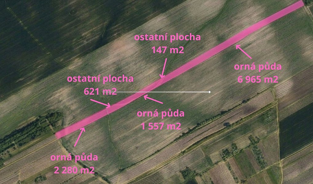 Prodej pole 60 930 m², Čejkovice – náhled fotky 3