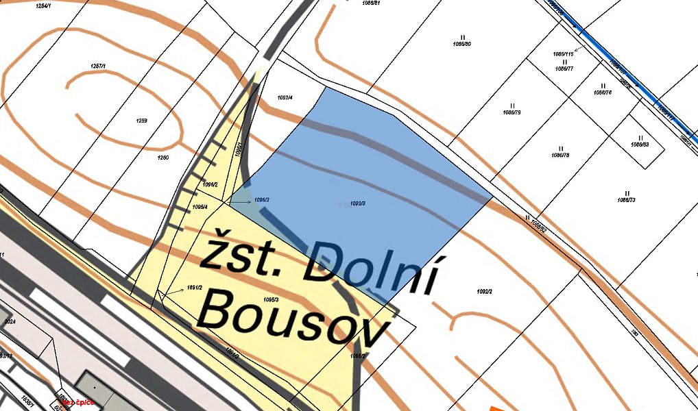 Prodej komerčního pozemku 4 578 m², Dolní Bousov – náhled fotky 3