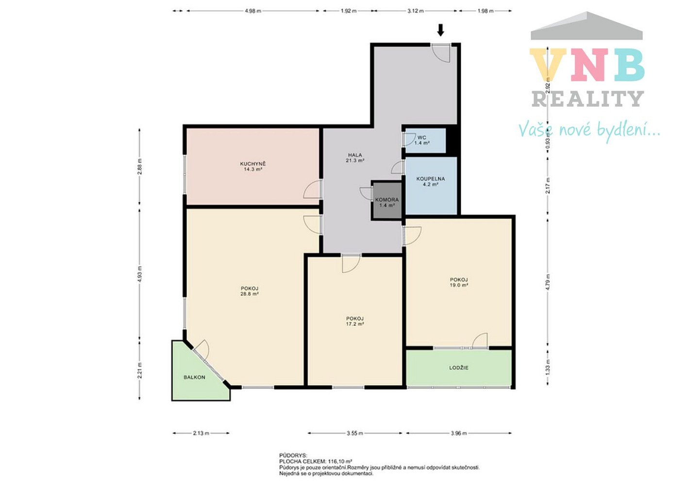 Prodej bytu 3+1 102 m² – fotografie 5