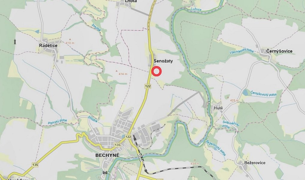 Prodej stavebního pozemku 2 195 m², Bechyně – náhled fotky 5