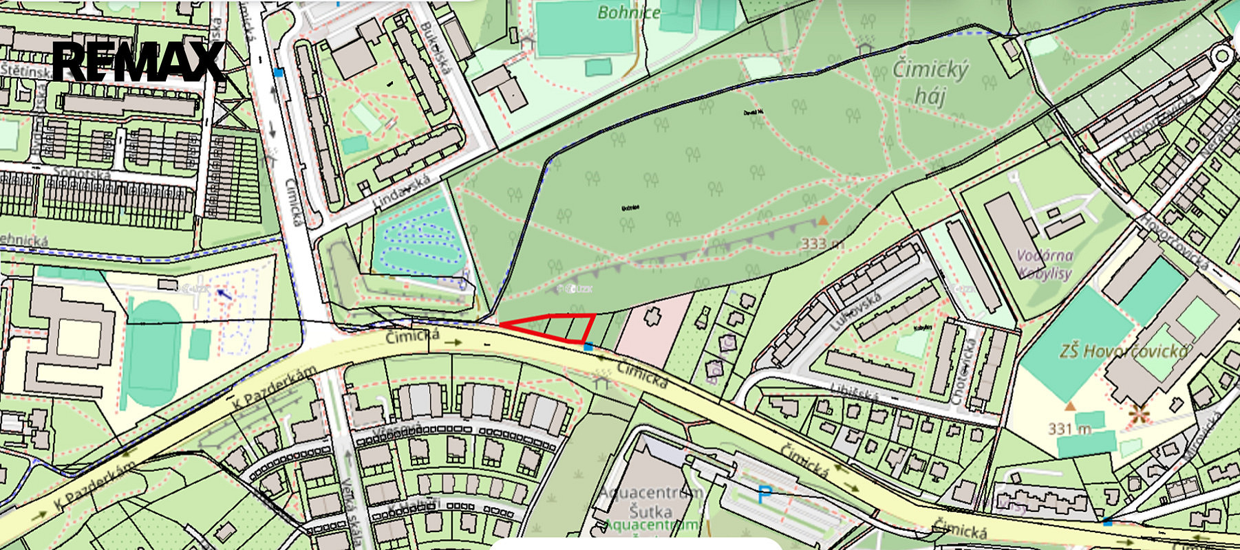 Lesní pozemek v Praze 8 Bohnice 600 m² dlouhodobá investice – pohled 5
