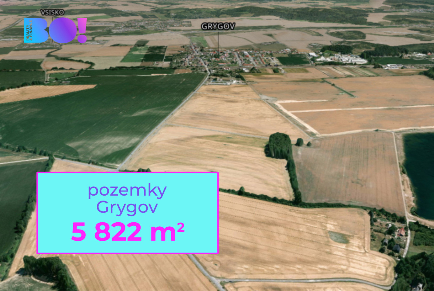 Prodej pole 5 882 m²