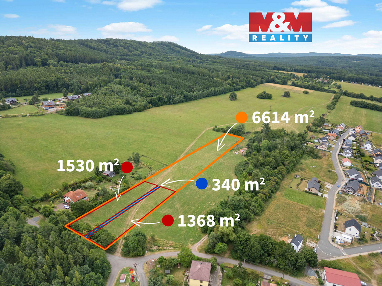 Prodej stavebního pozemku 1 368 m²