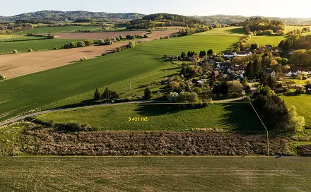 Prodej stavebního pozemku 9 431 m², Sedlec-Prčice, okres Příbram