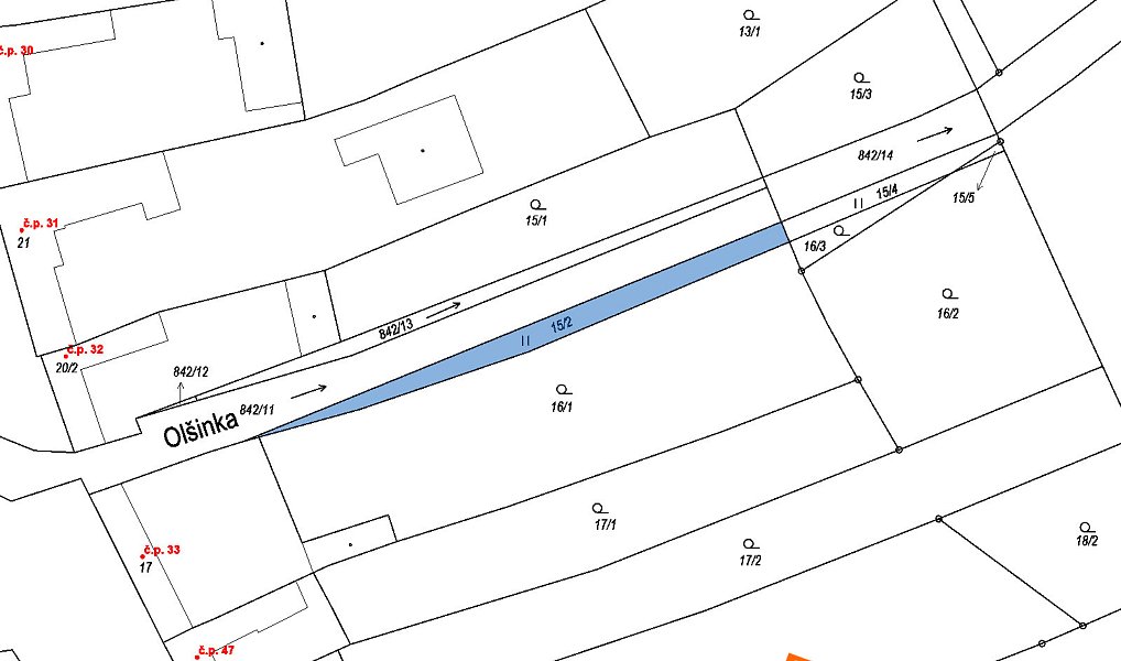 Prodej stavebního pozemku 340 m², Honětice – náhled fotky 2