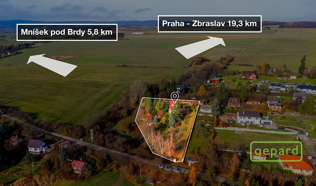 Prodej stavebního pozemku 3 820 m², Čisovice – náhled fotky 3