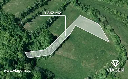 Prodej pole 3 862 m², Tišnov, okres Brno-venkov