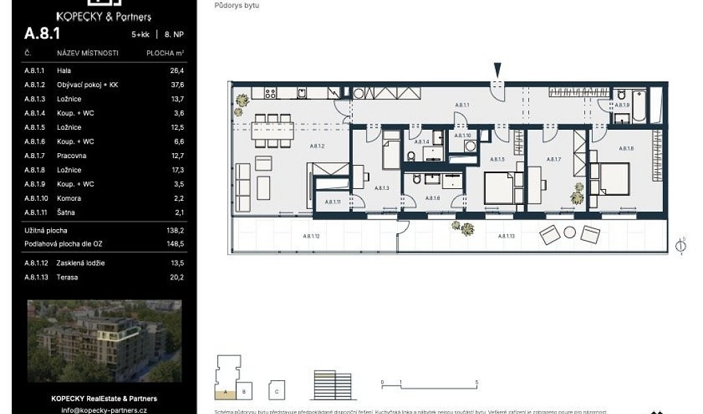 Prodej bytu 5+kk 149 m², Praha – náhled fotky 14