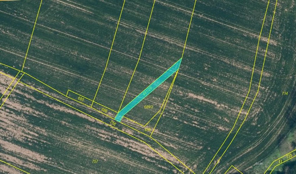 Prodej pozemku 3 584 m², Blíževedly – náhled fotky 5
