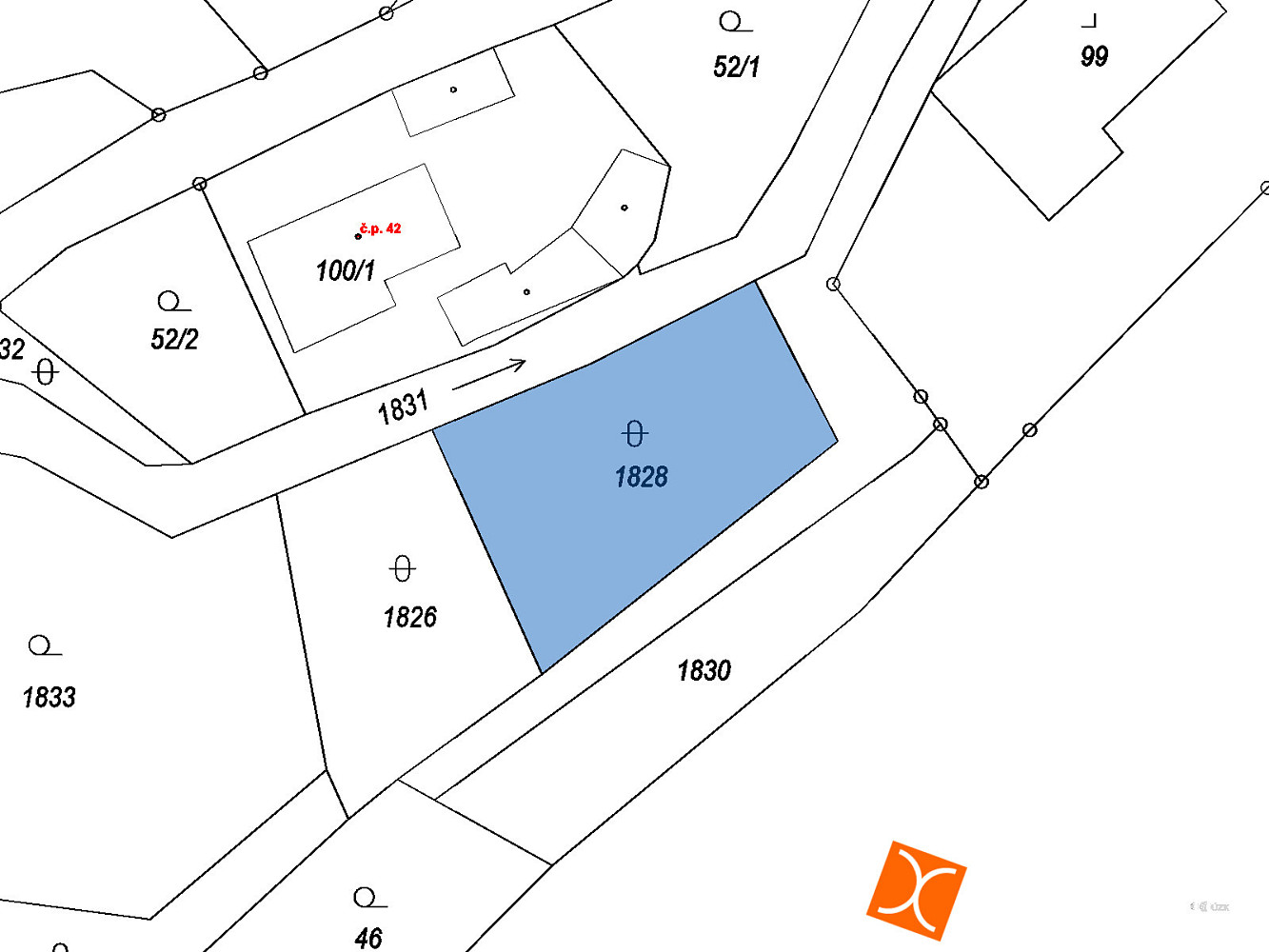 Prodej stavebního pozemku 485 m² – fotografie 2