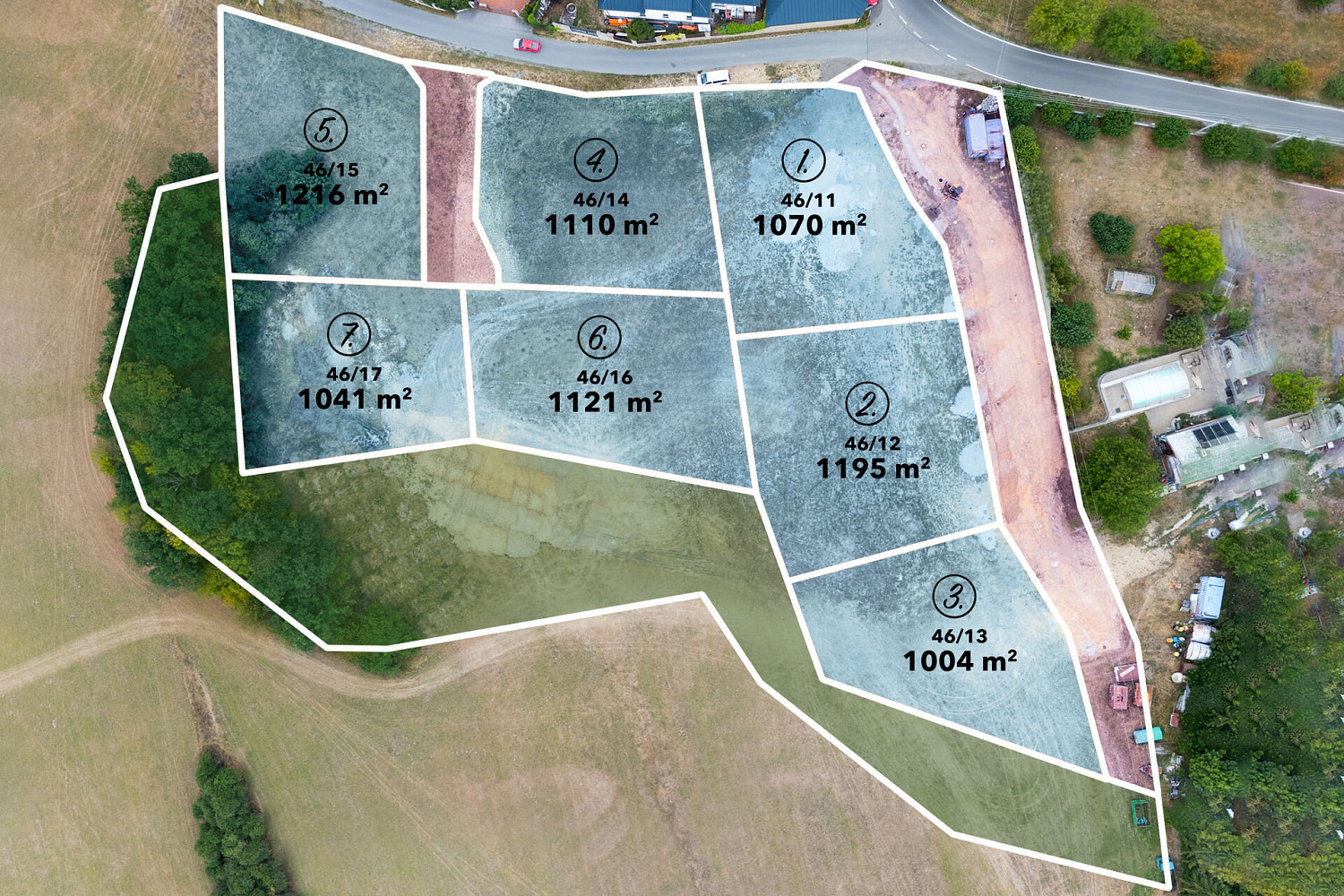 Prodej stavebního pozemku 1 110 m²