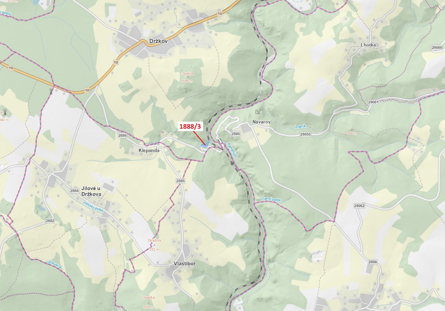 Dražba lesa 3 360 m²