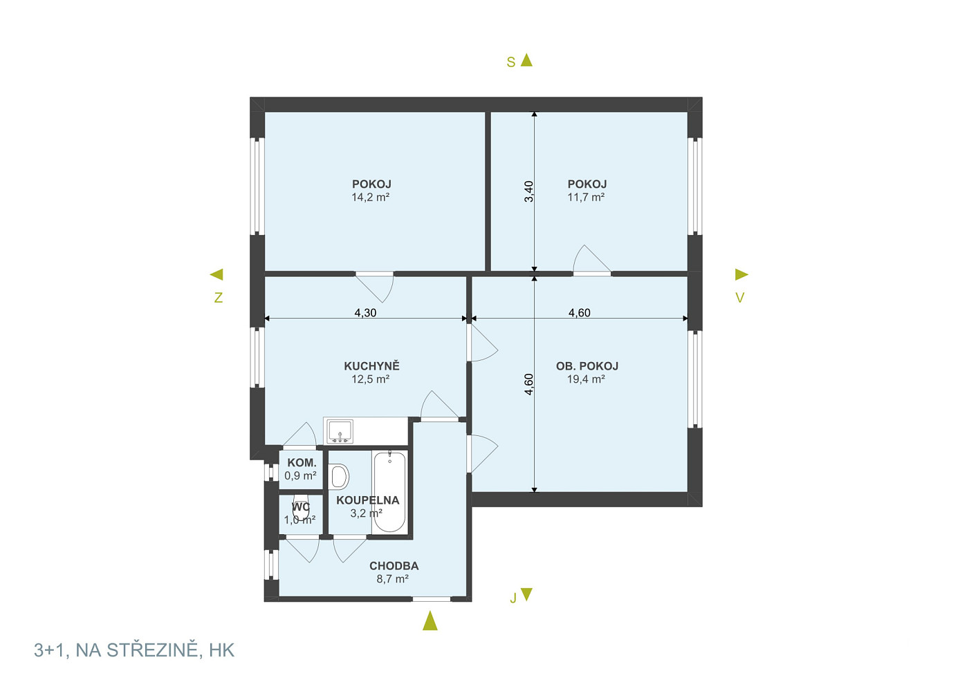 Prodej bytu 3+1 71 m² – fotografie 3