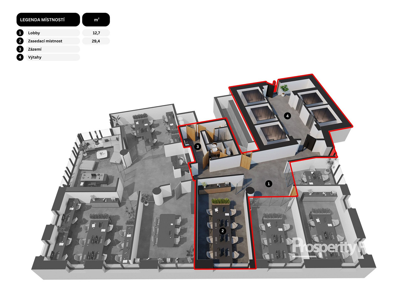Pronájem kanceláře 28 m² — photo 3