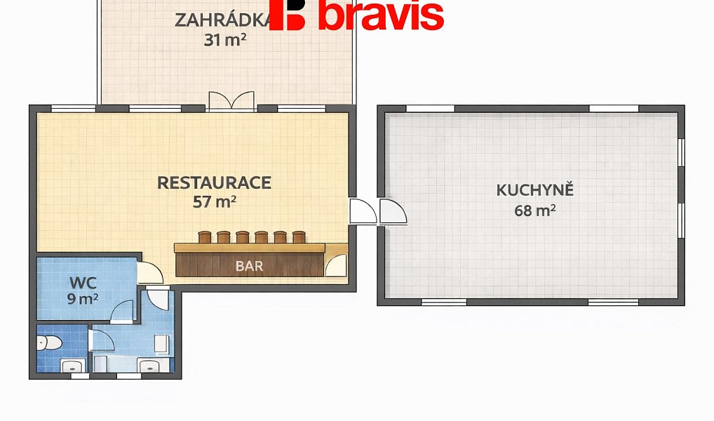 Pronájem restaurace 183 m², Brno – náhled fotky 4