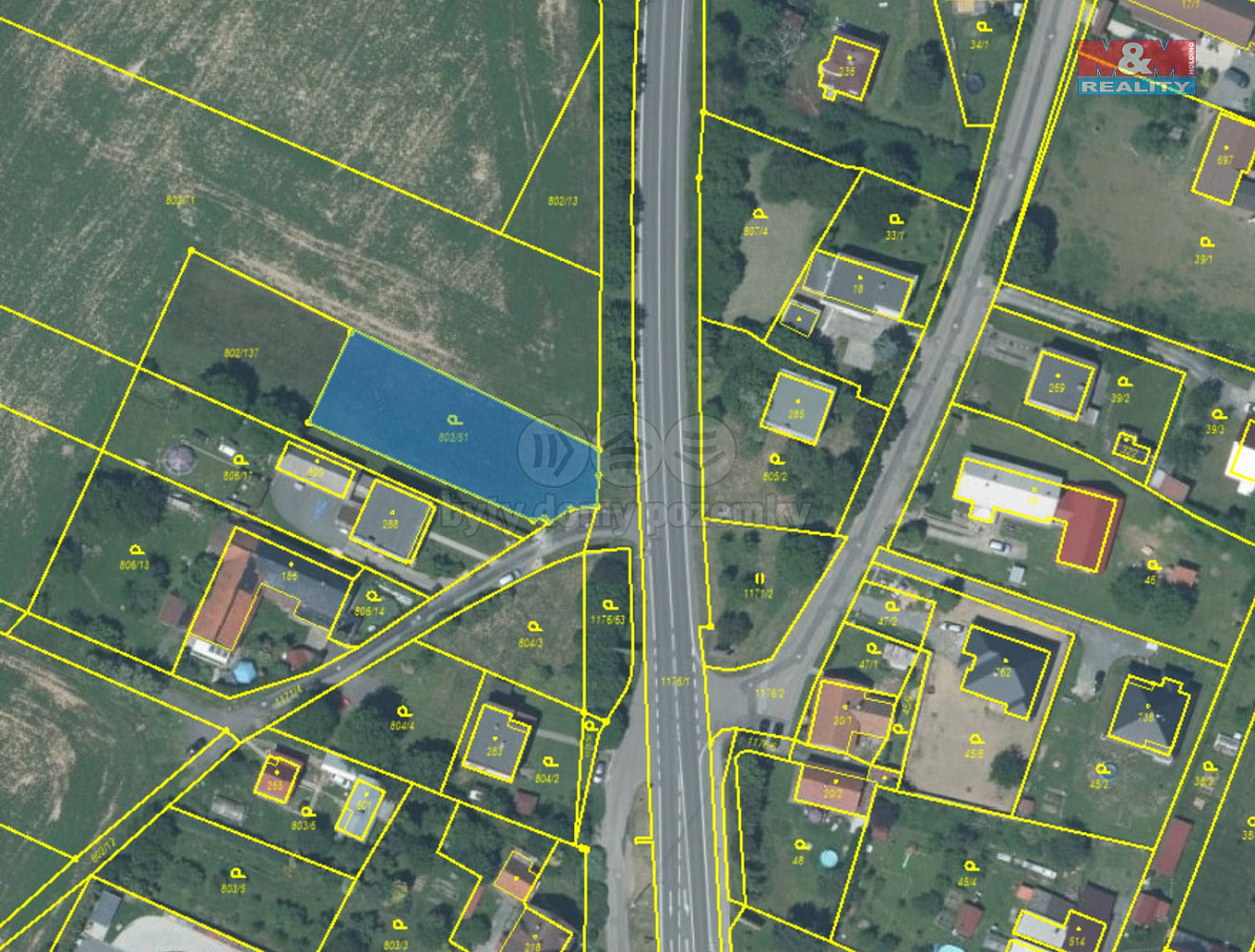 Prodej stavebního pozemku 1 052 m²