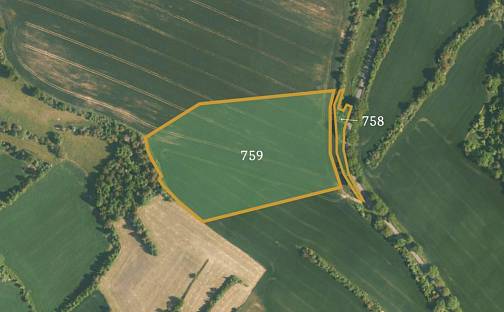 Prodej pole 38 116 m², Vysoká - Chodeč, okres Mělník