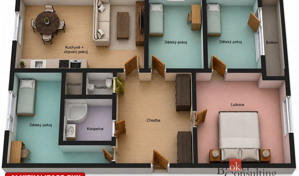 Prodej bytu 3+1 88 m², Liberec – náhled fotky 28