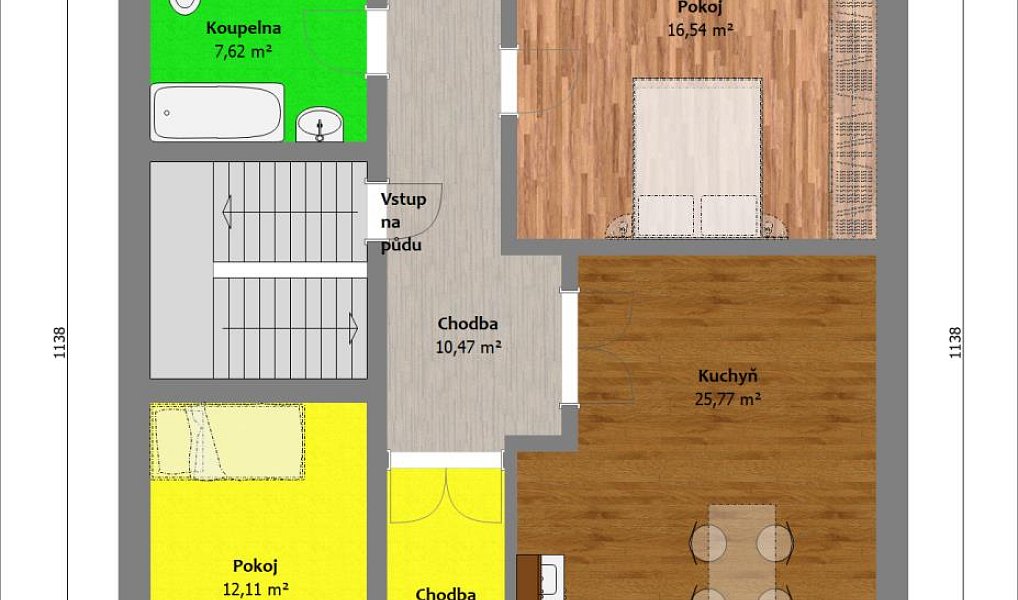 Prodej domu 162 m² s pozemkem 446 m², Vysoké Veselí – náhled fotky 8