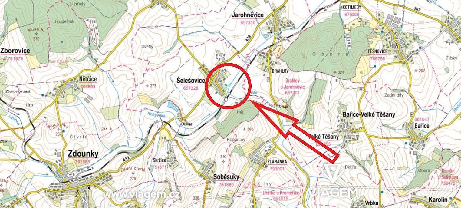 Pole 8 155 m², Podíl 67 % o výměře 3 133 m² – pohled 3
