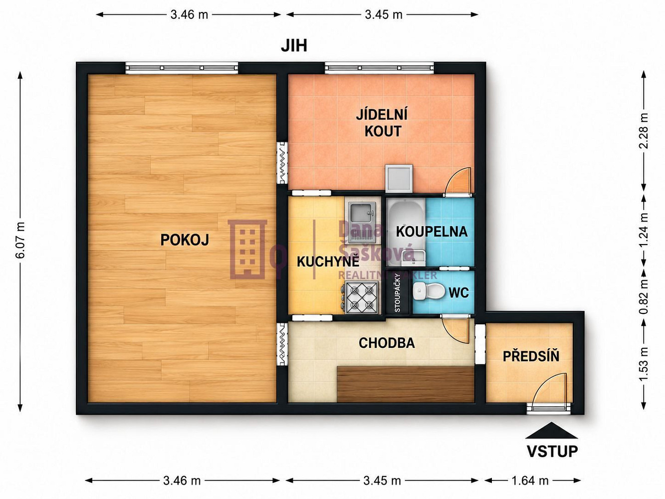 Pronájem bytu 1+1 44 m² – fotografie 5