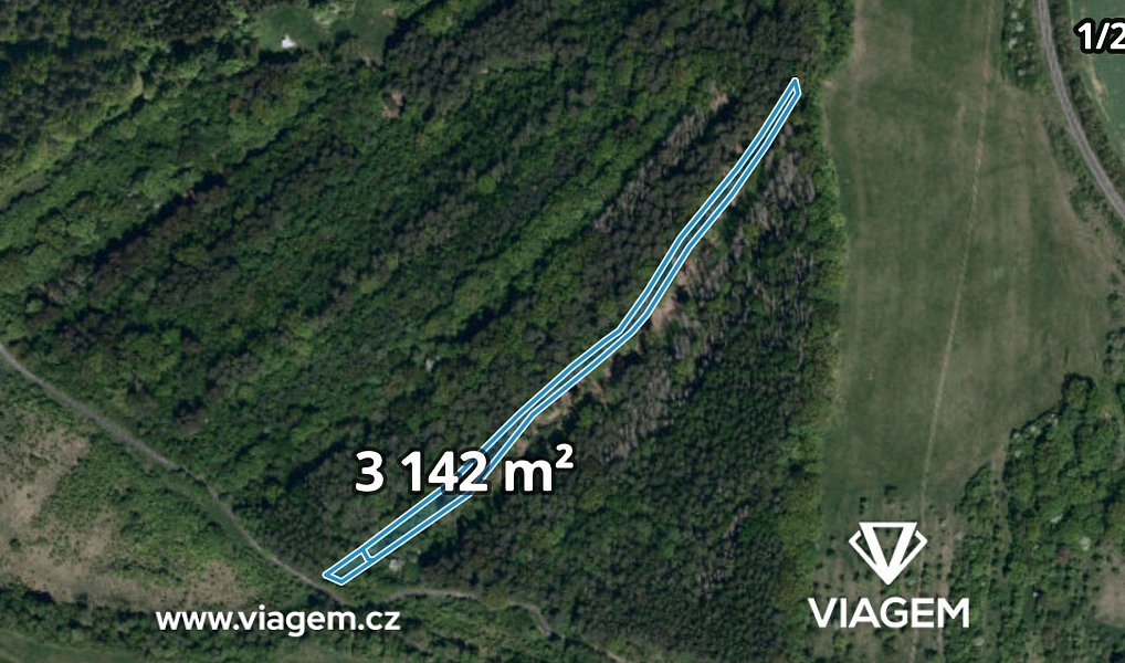 Prodej pole 610 m², Bojkovice – náhled fotky 2