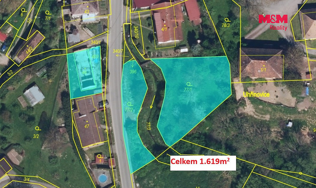 Prodej stavebního pozemku 1 619 m² – fotografie 3