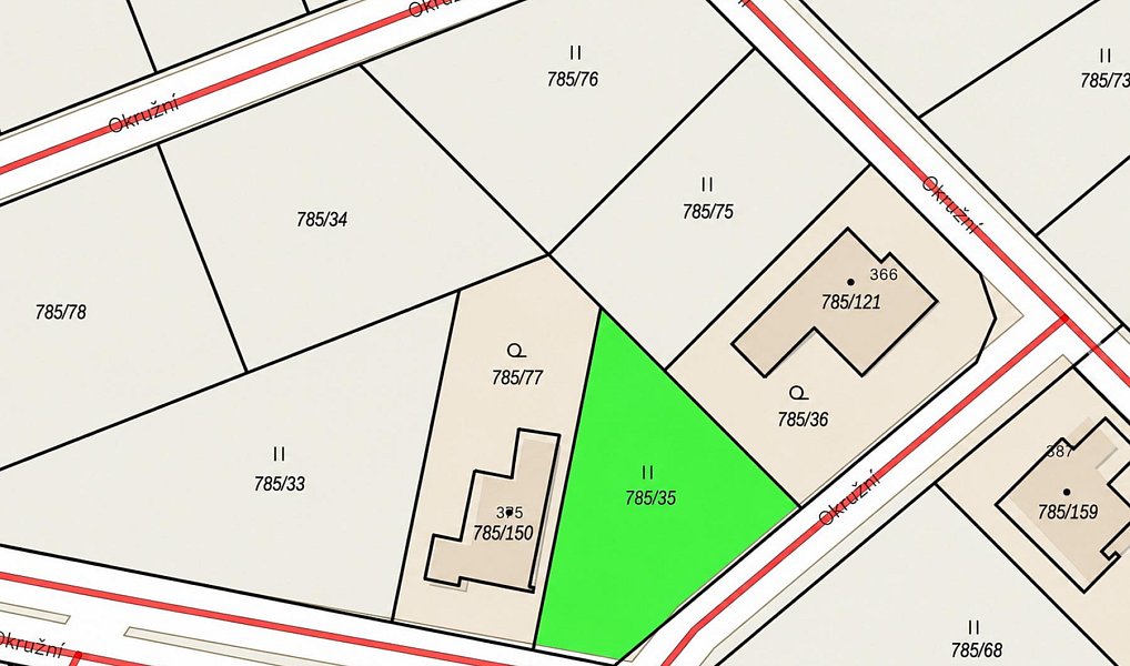 Prodej stavebního pozemku 733 m², Káraný – náhled fotky 5