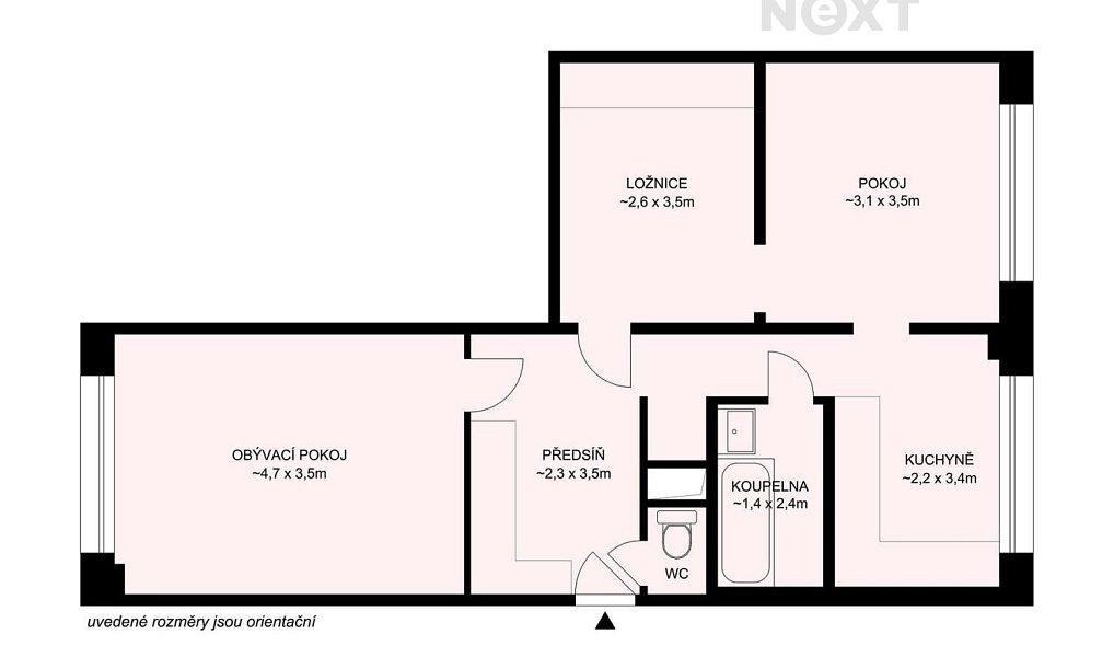 Prodej bytu 3+1 64 m², České Budějovice – náhled fotky 13