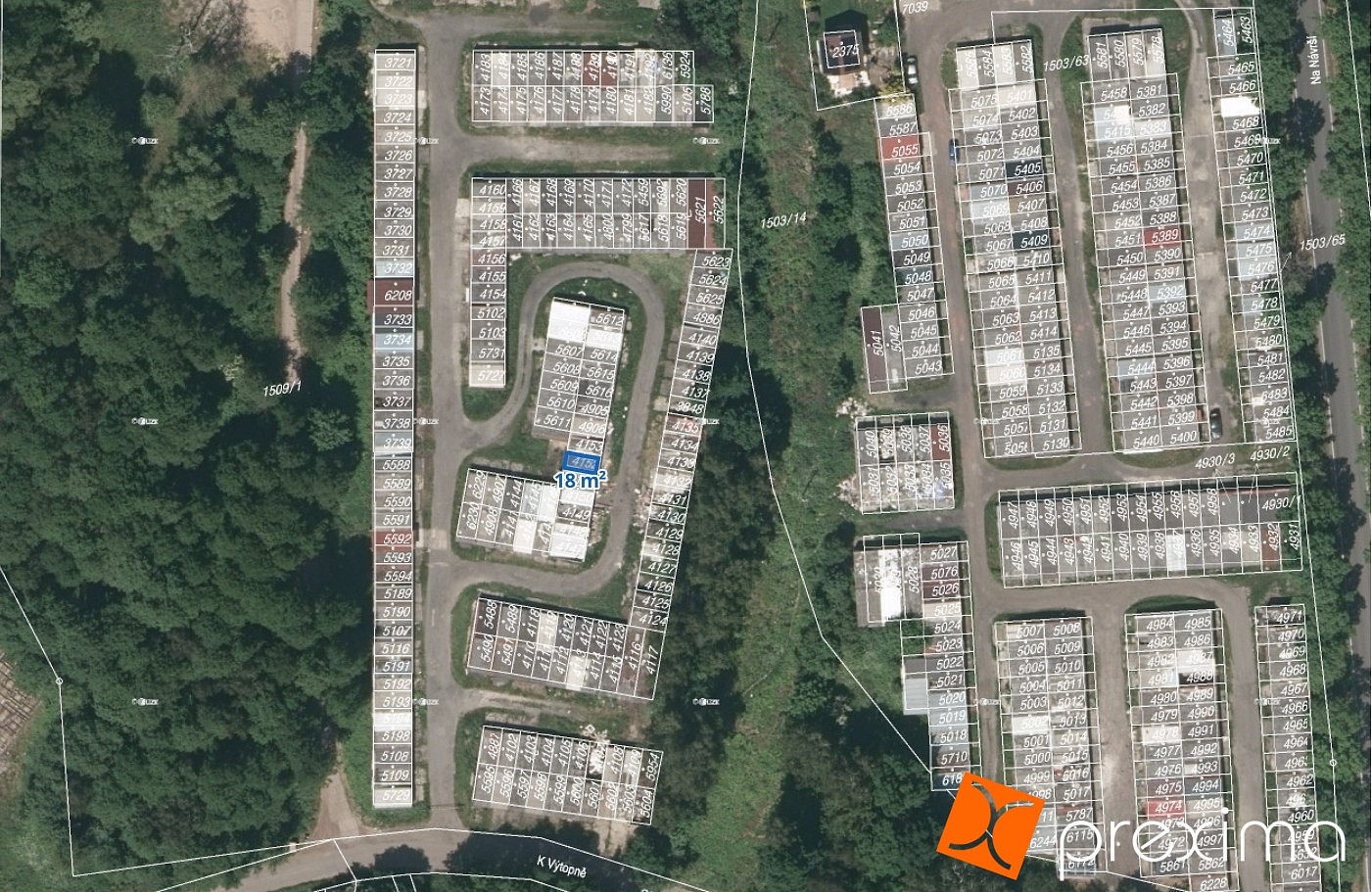 Prodej garáže 18 m² – pohled 2