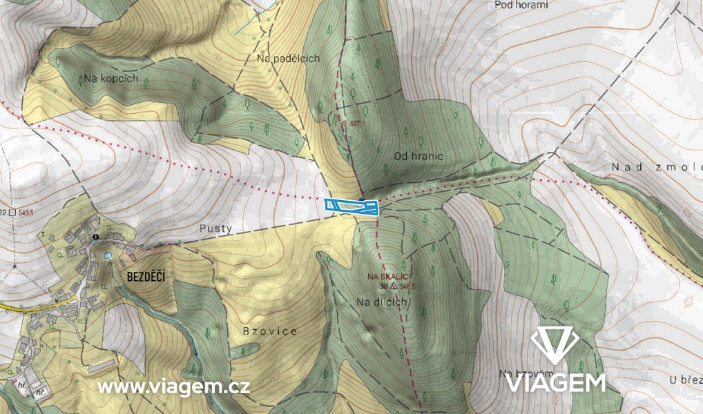 Prodej pole 3 534 m², Velké Opatovice – náhled fotky 3